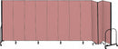 Screenflex Portable Room Divider, Number of Panels 11, 4 ft. Overall Height, 20 ft. 5" Overall Width - CFSL4011 MAUVE