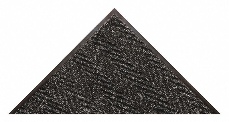 Notrax Indoor Entrance Mat, 10 ft L, 6 ft W, 3/8 in Thick, Rectangle, Charcoal - 118S0610CH