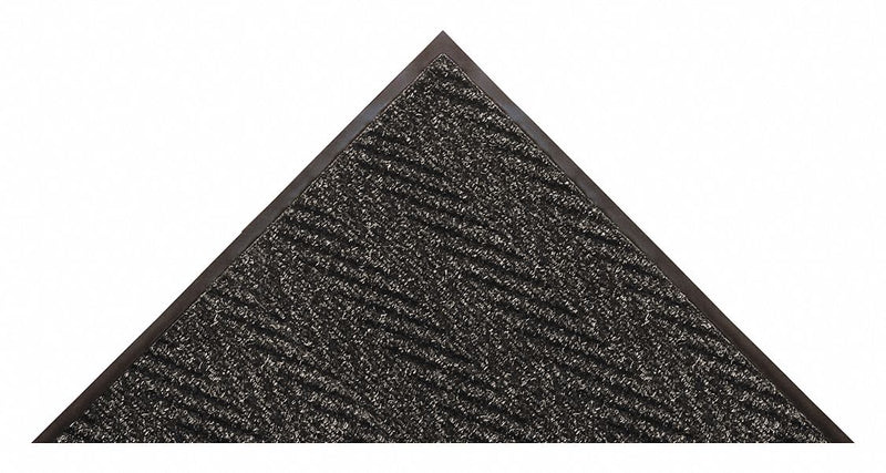 Notrax Indoor Entrance Mat, 8 ft L, 3 ft W, 3/8 in Thick, Rectangle, Charcoal - 118S0038CH