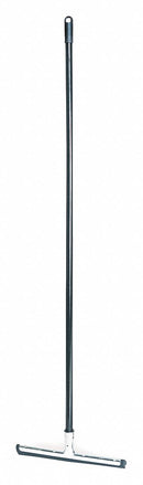 Rubbermaid 13.5 inW Straight Rubber Squeegee Cleaning Wand With Handle, Black - FG9M0100BLA
