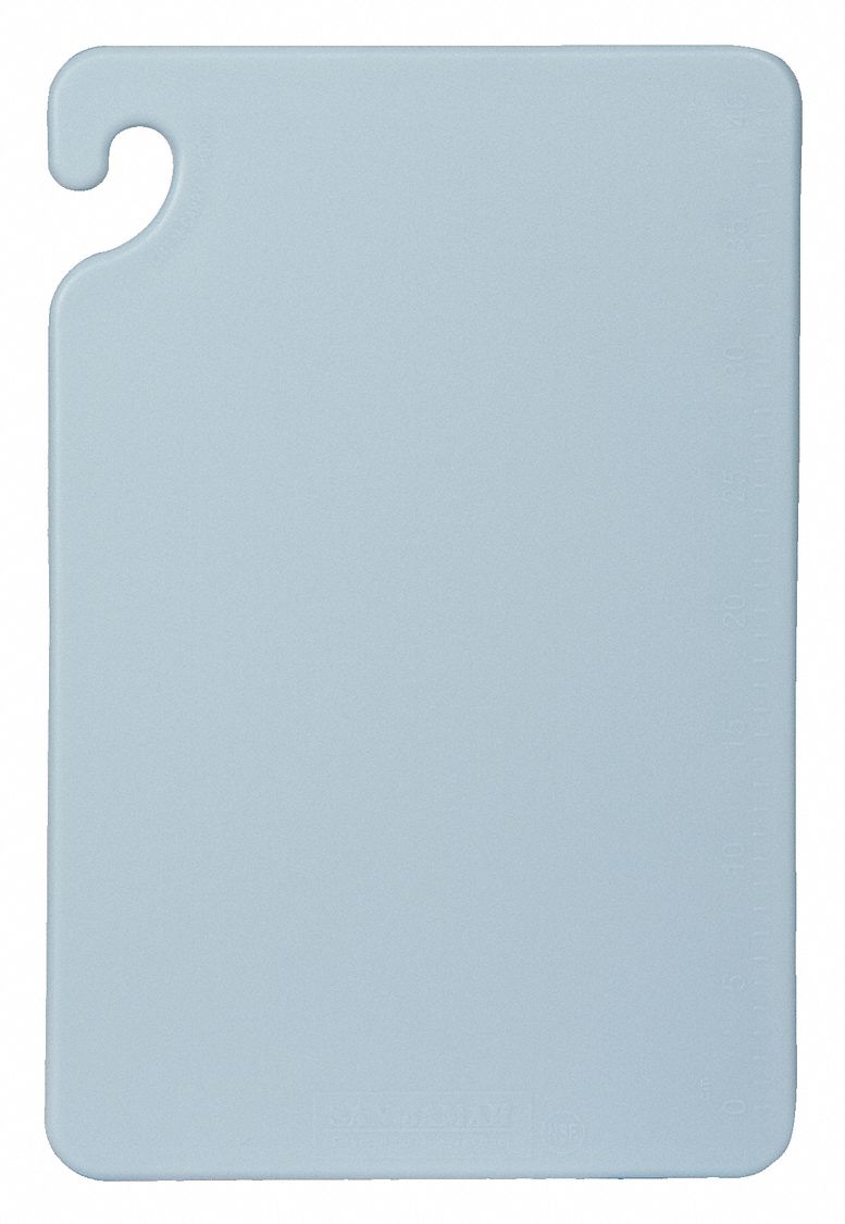 San Jamar Cutting Board, Co-Polymer, Blue, 20" Length, 15" Width, 1/2" Thickness - CB152012BL