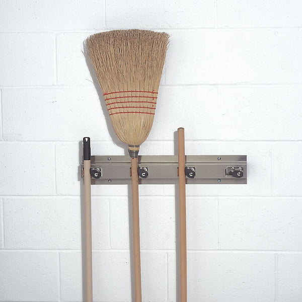 Top Brand Silver 304 Stainless Steel Mop/Broom Holder, EA 333