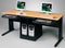MooreCo Computer Workstation, 72x29x24 In, Black - 89844