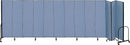 Screenflex Portable Room Divider, Number of Panels 13, 6 ft. Overall Height, 24 ft. 1" Overall Width - CFSL6013 BLUE