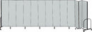 Screenflex Portable Room Divider, Number of Panels 13, 8 ft. Overall Height, 24 ft. 1" Overall Width - CFSL8013 GREY