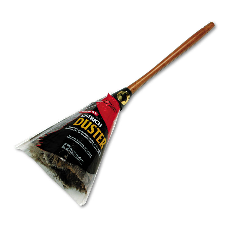 Boardwalk Professional Ostrich Feather Duster, Wood Handle, 20" - BWK20GY