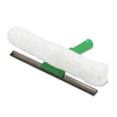 Unger Visa Versa Squeegee & Strip Washer,10 Inches, Nylon/Rubber/Cloth, White/Green - UNGVP25