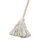 Boardwalk Deck Mop, 48" Wooden Handle, 16Oz Cotton Fiber Head - BWK116C