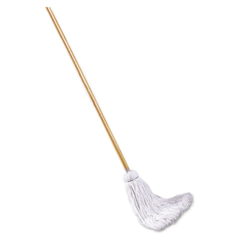 Boardwalk Deck Mop, 48" Wooden Handle, 16Oz Cotton Fiber Head - BWK116C