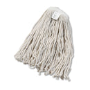 Boardwalk Cut-End Wet Mop Head, Cotton, White,