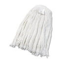 Boardwalk Cut-End Wet Mop Head, Rayon, No. 24, White, 12/Carton - BWK2024RCT
