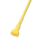 Boardwalk Plastic Jaws Mop Handle For 5 Wide Mop Heads, 60" Aluminum Handle, Yellow - BWK610