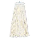 Boardwalk Cut-End Lie-Flat Wet Mop Head, Cotton, 16Oz, White, 12/Carton - BWK716CCT