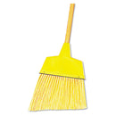 Boardwalk Angler Broom, Plastic Bristles, 53" Wood Handle, Yellow, 12/Carton - BWK932ACT