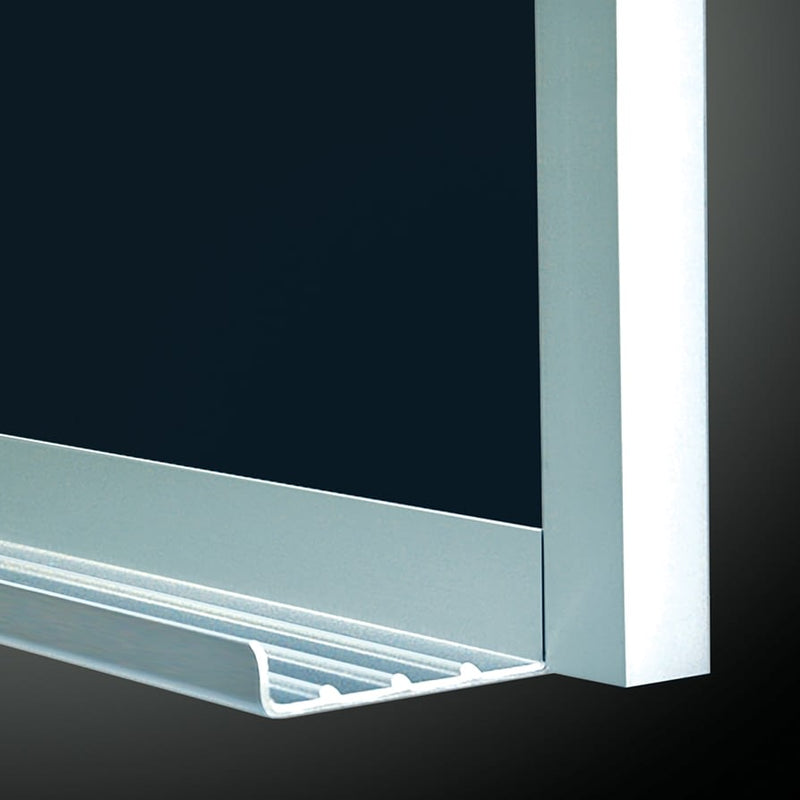 ASI 9800 Quick Ship Porcelain Markerboard 4-Sided Frame 4' X 4', Length: 48" X Width: 48" - 980101404