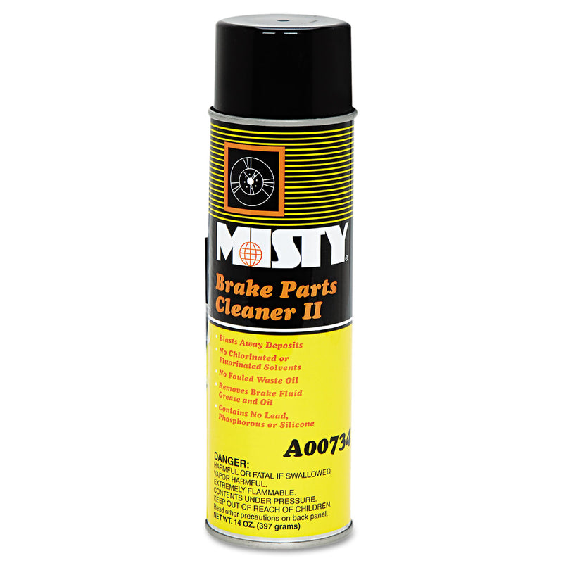 Misty Brake & Parts Cleaner Ii, Nonchlorinated, Fast Dry, 14Oz Aerosol, 12/Carton - AMR1003210