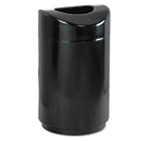 Rubbermaid Eclipse Open Top Waste Receptacle, Round, Steel, 30 Gal, Black - RCPR2030EBK