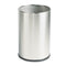 Rubbermaid European And Metallic Series Wastebasket, Round, 5 Gal, Satin Stainless - RCPUB1900SSS