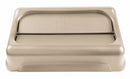 Rubbermaid Slim Jim Series, Trash Can Top, Rectangular, Drop, 23 gal, Tan - FG267360BEIG