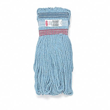 Rubbermaid Side Gate Synthetic String Wet Mop Head, Blue - FGE23600BL00