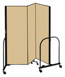 Screenflex Portable Room Divider, Number of Panels 3, 4 ft. Overall Height, 5 ft. 9" Overall Width - CFSL403 BEIGE