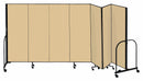 Screenflex Portable Room Divider, Number of Panels 7, 4 ft Overall Height, 13 ft 1 in Overall Width - CFSL407 BEIGE