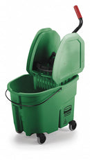 Rubbermaid Green Polypropylene Mop Bucket and Wringer, 8-3/4 gal. - FG757888GRN
