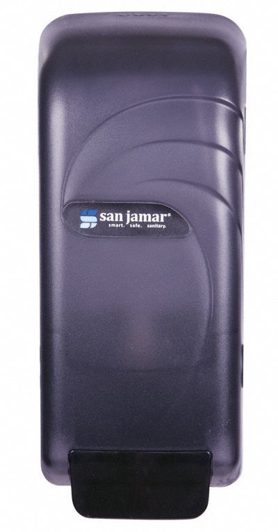 San Jamar San Jamar Hygiene Series, 800 mL, Manual, Liquid, Wall, Gray - S890TBKGR