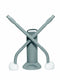 Unger 26"L Polyester Long Handle Toilet Bowl Mop Kit, Gray - BSWHR