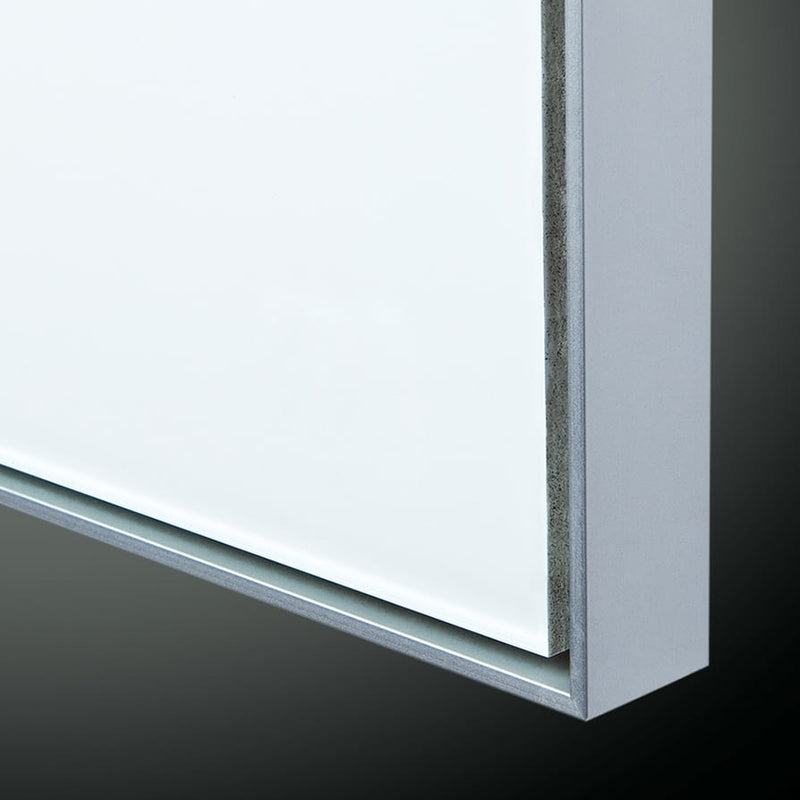 ASI Frameless Magnetic Glass Markerboard Z Track Bracket 4' X 4' Mag, Length: 48" X Width: 48" - 980831404
