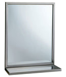 Bobrick B-292 1836 Welded-Frame Mirror/Shelf Combination