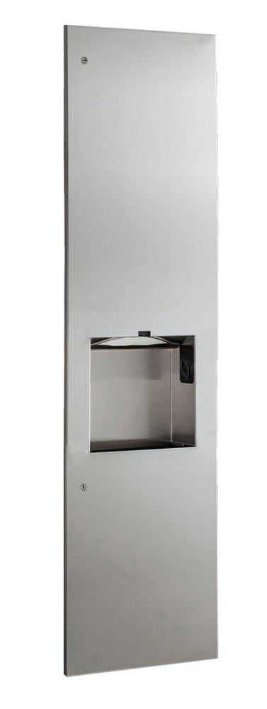 Bobrick B-38031 230V Towel Dispenser, Hand Dryer & Waste, Recessed 8-inch, 230V
