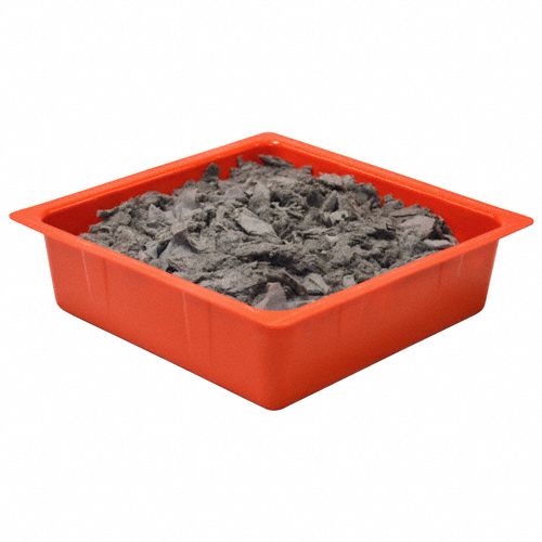 Brady Drip Pan, Polyethylene Pan, Polypropylene Sorbent, 0.75 gal Spill Capacity, 10 in Length - DPA24