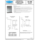 Bobrick B-1662436 (24 x 36) Public Restroom Mirror, Channel Frame, 24x36, Shelf