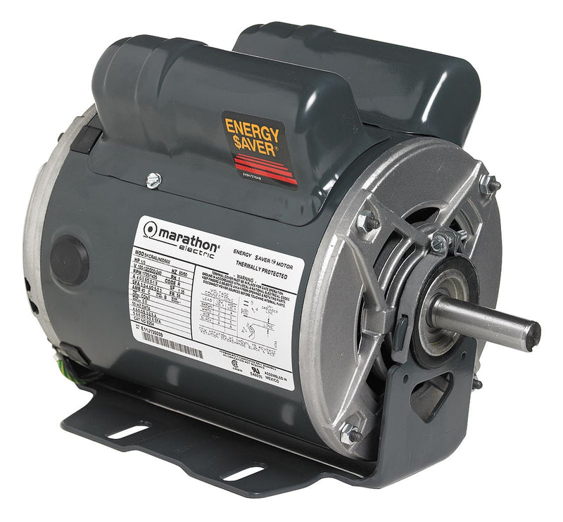 Marathon 3/4 HP General Purpose Motor, Capacitor-Start/Run, 1725 Nameplate RPM, Voltage 120/240, Frame 56 - 5KCR49PN0098X