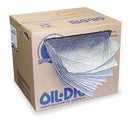 Oil-Dri 19" x 15" Heavy Absorbent Pad for Universal / Maintenance, Gray; PK100 - L90530
