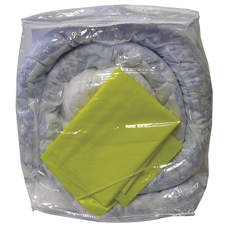 Oil-Dri Oil Only / Petroleum Vehicle Spill Kit, 21"H x 17"W Clear Ziplock Bag - L90426