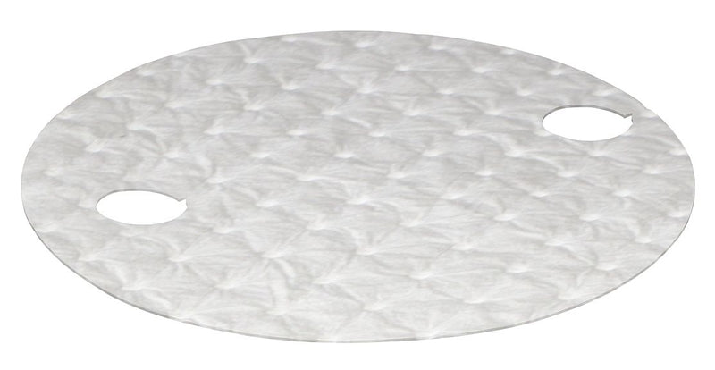 Oil-Dri 22" Drum Top Absorbent Pad for Oil Only / Petroleum, White; PK25 - L90910