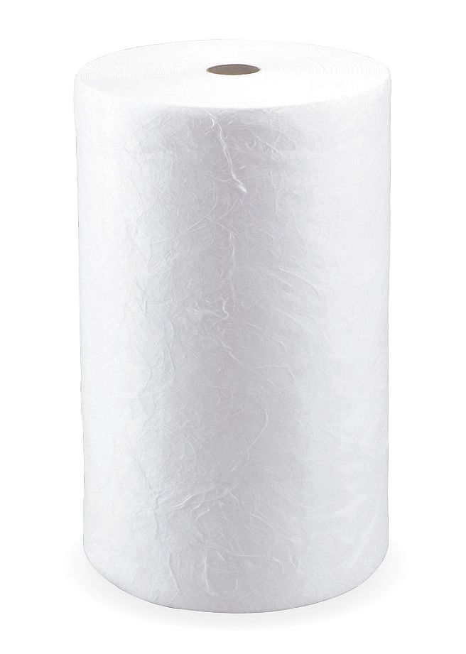 Oil-Dri Medium, Polypropylene Absorbent Roll, Fluids Absorbed: Oil Only / Petroleum, 150 ft. Length - L90781