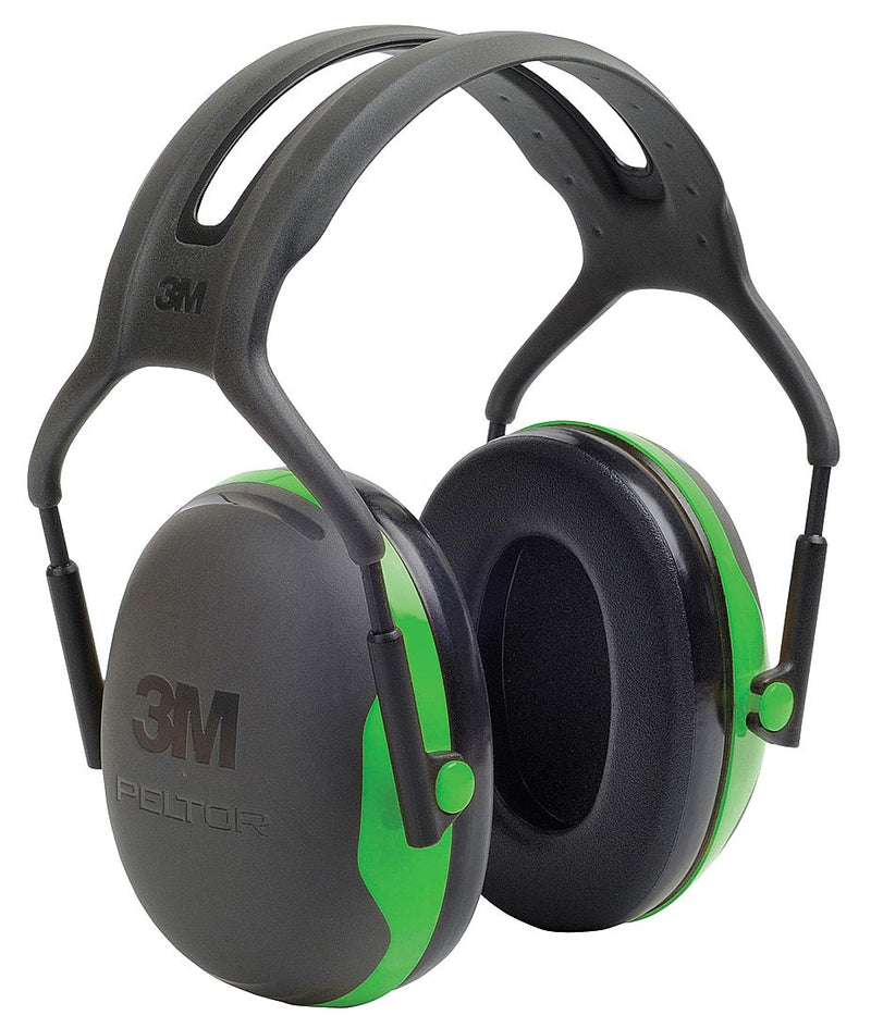 Peltor 22dB Over-the-Head Ear Muff, Black/Green; NRRb 22 dB. CSA Class A. - X1A