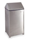 Rubbermaid 40 gal. Square Silver Trash Can - FGT1940SSPL