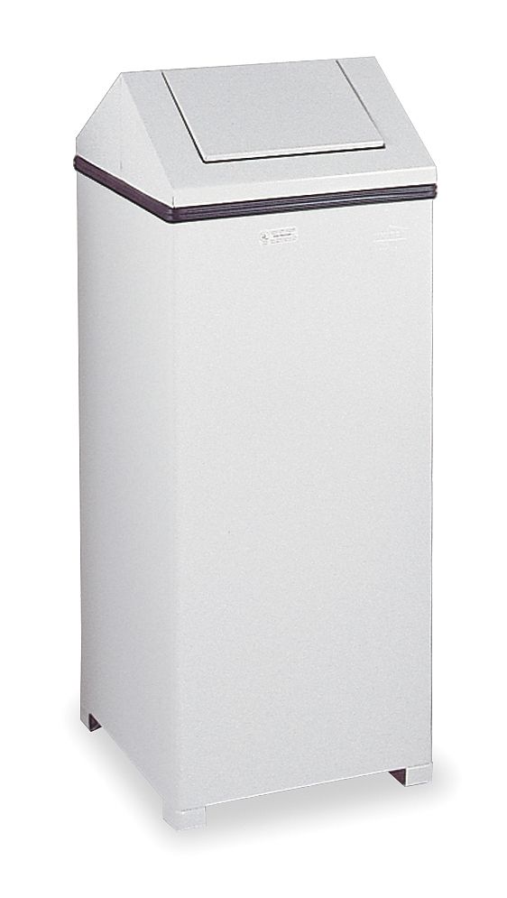 Rubbermaid 24 gal. Square White Trash Can - FGT1424ERBWH