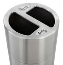 Safco 15 gal. Round Silver Trash Can - 9931SS