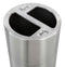 Safco 15 gal. Round Silver Trash Can - 9931SS