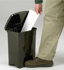 Safco 4 gal. Rectangular Black Wastebasket - 9710BL