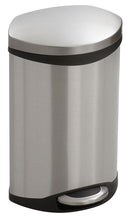 Safco 3 gal. Oval Silver Wastebasket - 9901SS