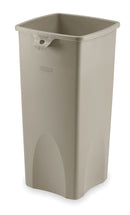 23 gal. Square Beige Trash Can - 7YA64