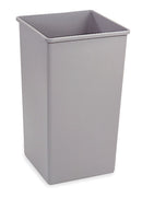 35 gal. Square Gray Trash Can - 7YA67