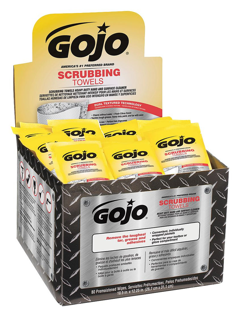 Gojo 80 10-1/2" L x 12-1/4" W Scrubbing Towels, 1 EA - 6380-04