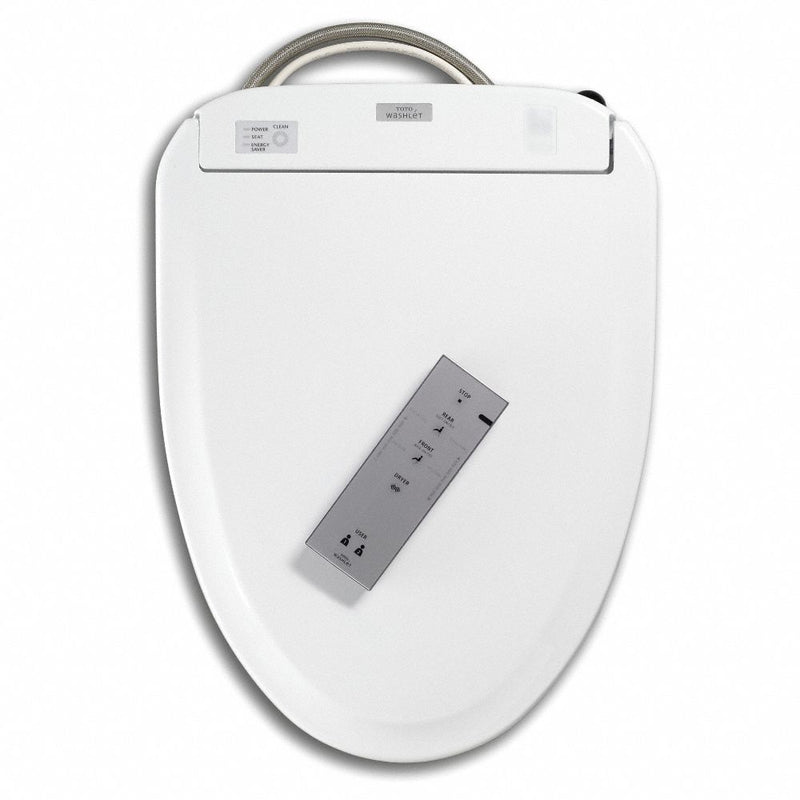 Toto Round, Bidet Toilet Seat Type, Closed Front Type, Includes Cover Yes, White, Slow Close Hinge - SW573